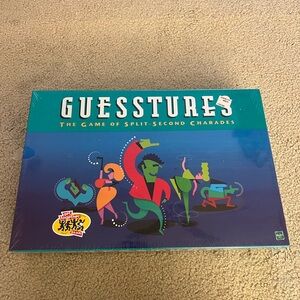 Hasbro Guesstures Charades Game - Blue and Green